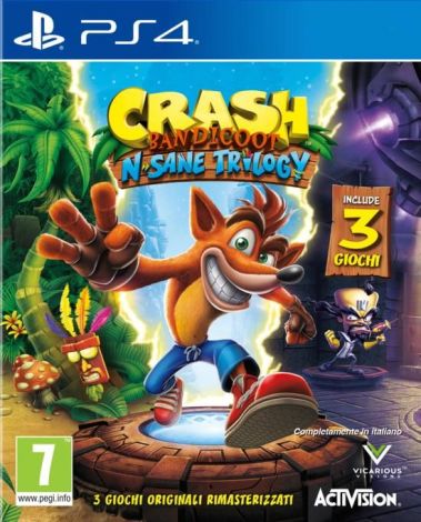 Crash Bandicoot N-Sane Trology + Due Livelli Bonus PS4