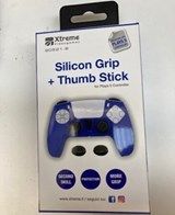 Proteggi Pad PS5 Silicone + Thumb Stick Blu