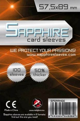 Sapphire Card Sleeves - Orange (57,5x89)