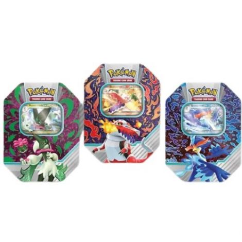 Pokémon Tin da Collezione Zenit Regale Articuno di Galar, Zapdos di Galar, Moltres di Galar ITA